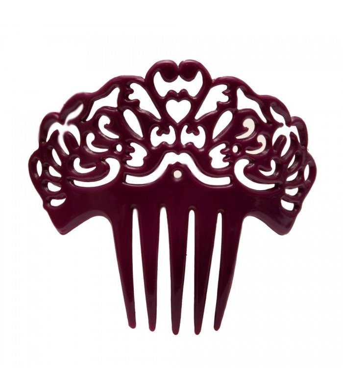 Plastic Hair Comb Red